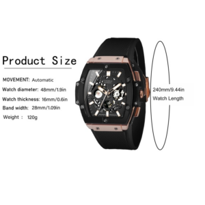 2024 Best Value: Alloy Skeleton Automatic Men's Watch - Incredible Price!